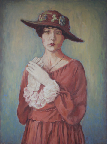 Retro victorian painting old school painting
