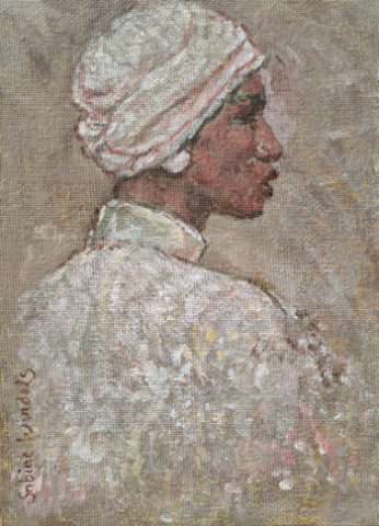 Acryl op canvas paneel 13x18cm