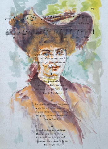 Aquarel op papier 15 x 22 cm