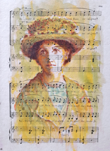 Aquarel op papier 15 x 22 cm